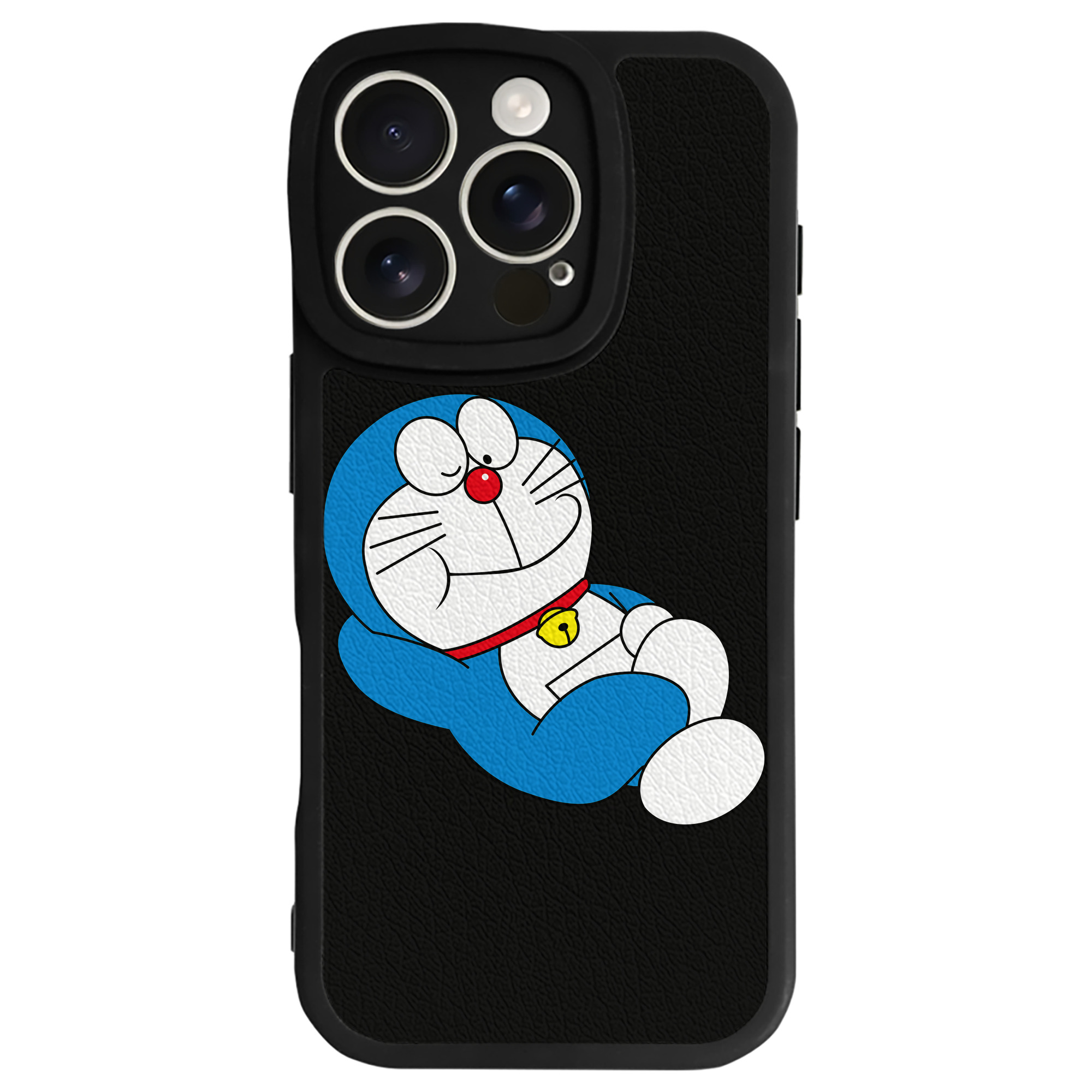 （画像用） ドラえもん Doraemon 【iPhone 16シリーズ対応】シリコンスマホケース（レザー調） 材質：シリコン